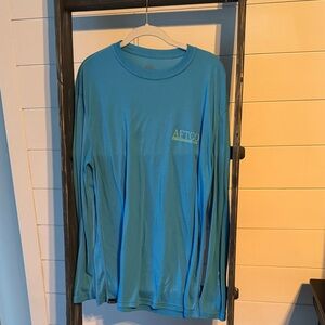 AFTCO Teal Long Sleeve Performance Shirt